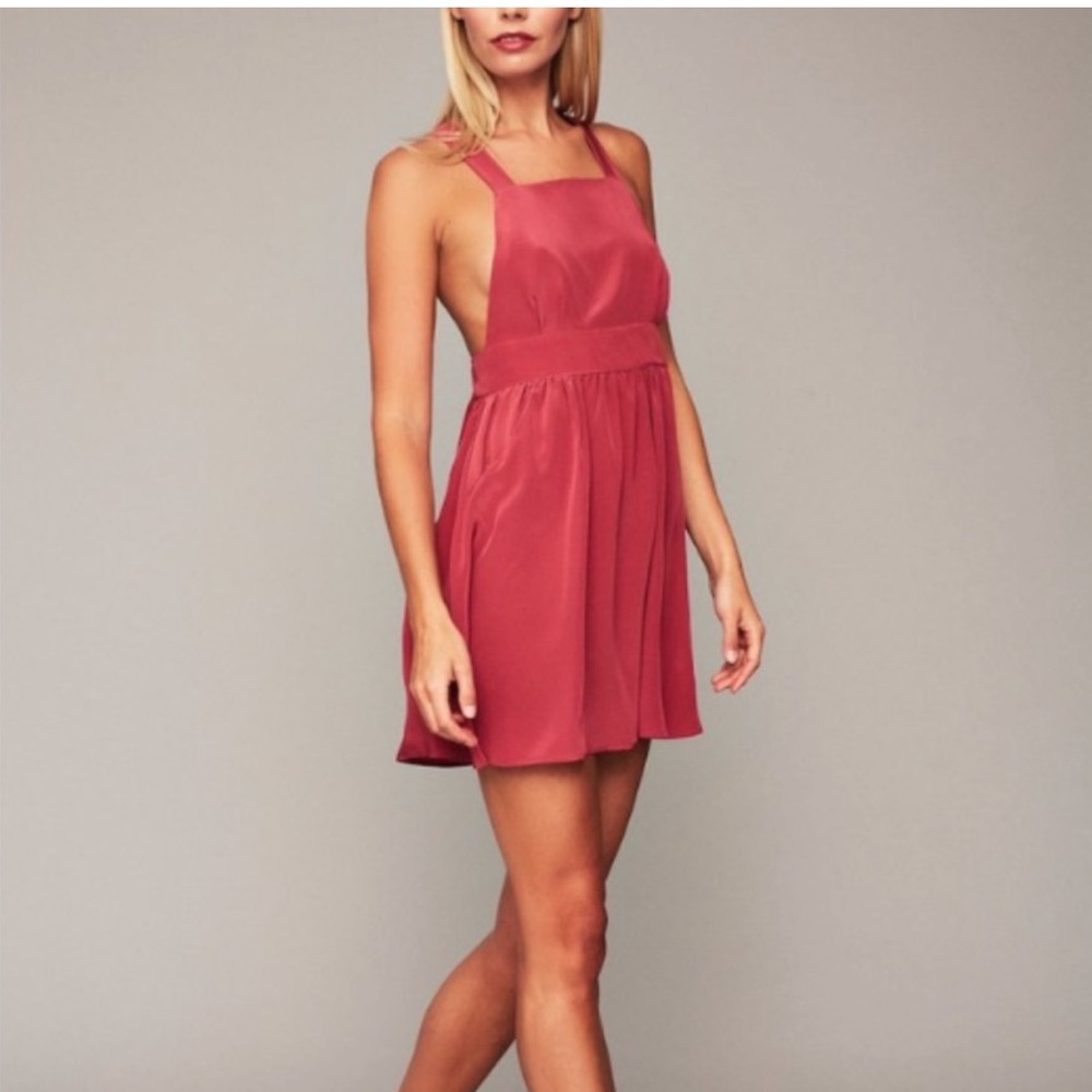 Stone Cold Fox Huntly Silk Dress in Berry - Picture 2 of 9